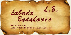 Labuda Budaković vizit kartica